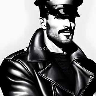 Gay Leather Scene Exclusive Tshirts, stickers, mugs & LGBT Artwork celebrating masculine archetypes in uniforms.