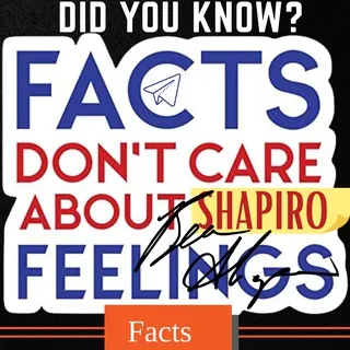Ben Shapiro Facts - Less fake science and more scientific facts please! Telegram channels against Ben Shapiro Feelings Opinions