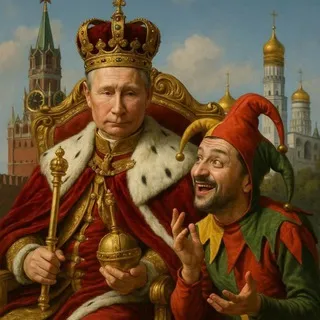Русский Царь и киевский Шут