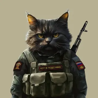 Кот в подсумке