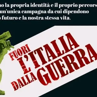 Campagna FUORI L’ITALIA DALLA GUERRA