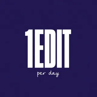 one edit per day