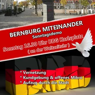 Bernburg Miteinander Sonntagsdemo