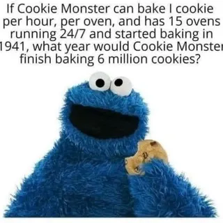 Six million cookies