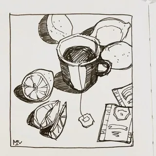 Рисунки линером