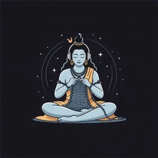 Шива вяжет ॐ
