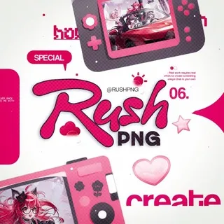 RUSH PNG anime & game