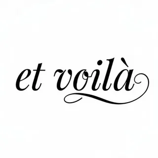 et voilà - da haben wir's!