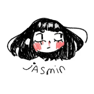Жасмин рисует
