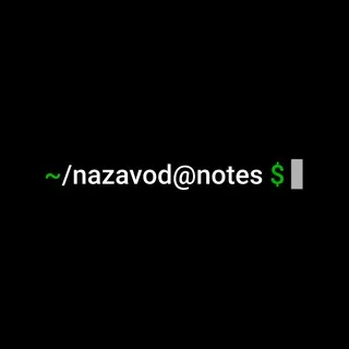 nazavod | Notes