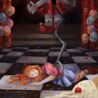 Fallen confetti