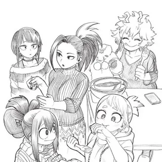 MHA UA girls sketch zine