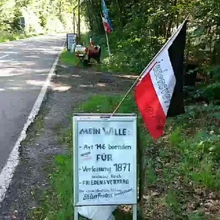 " StillerProtest " B10/B427 Dahn/Reichenbach Willenskundgebung🗝️🖤🤍❤️1871