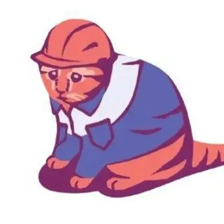 Кот работяга