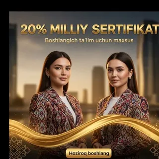 20%li MILLIY SERTIFIKAT🧲🧲 100% & DILDORA RAHMATJONOVNA BILAN