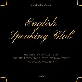 English Speaking Club Culture Code