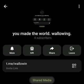 you made the world. wallowing.